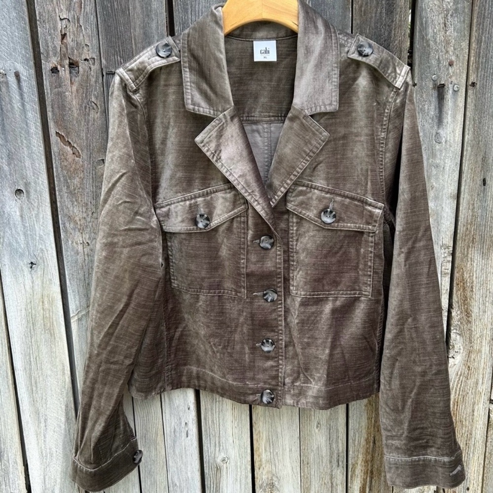 CAbi Women's Sunday Toper Velvet  Jacket